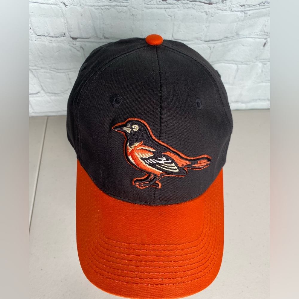 Vintage 80s 90s Baltimore Orioles Snapback Hat Cap MLB Orange Black Outdoor Cap